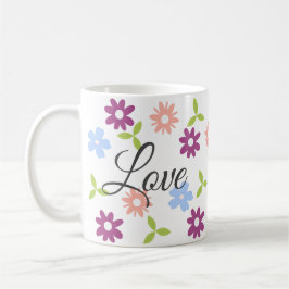 Positives Zitat individuelles Blumendesign Kaffeetasse