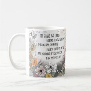 Positives Zitat Inspirative Tasse, Boho Cup Kaffeetasse