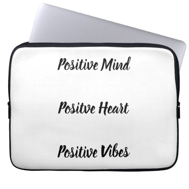 Positives Zitat  Laptopschutzhülle (Vorderseite)