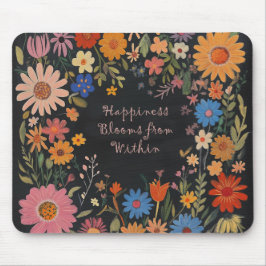 Positives Zitat Mousepad - Blumenmousepad