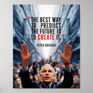 Positives Zitat-Poster an der Inspirationswand Poster