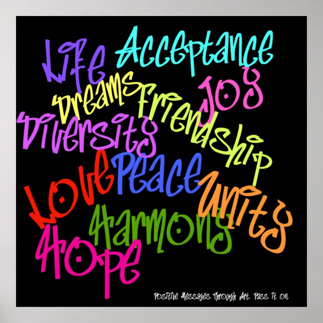 PositivGraffiti Poster (Vorne)