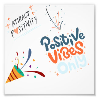 Positivität anziehen fotodruck