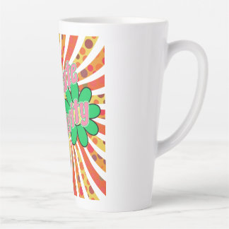 Positivität ausstrahlen milchtasse