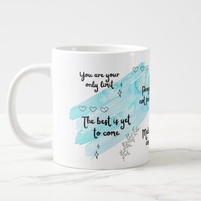 Positivität Boost Blue Specialty Tasse (Links)