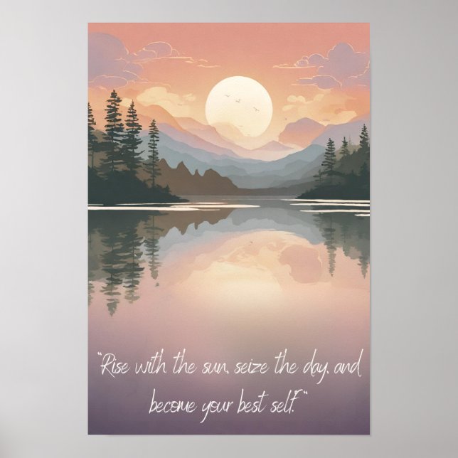 Positivität der Natur: Frieden und Freude vereinba Poster (Vorne)