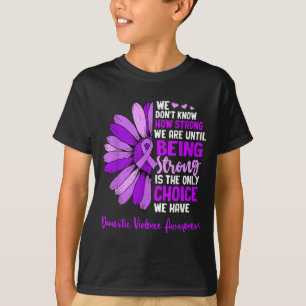 Positivität Häusliche Gewalt Aufklärungsband T-Shirt