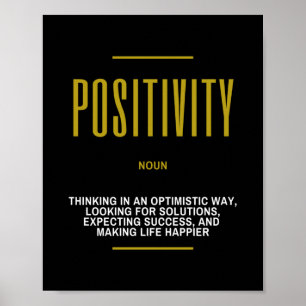Positivität Inspiration für Erfolg Poster