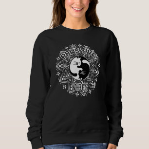 Positivität Medizin Lotus Mandala Yin Yang Yoga Sweatshirt