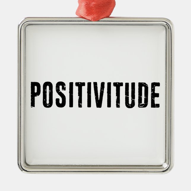 Positivität Ornament Aus Metall (Vorne)