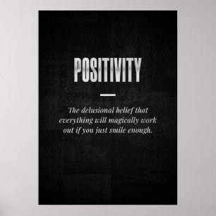 Positivität Poster