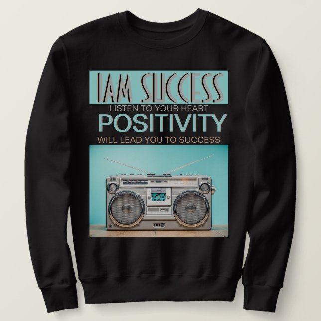 POSITIVITÄT T-Shirt Sweatshirt (Design vorne)