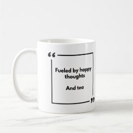 Positivitäts-Tasse - angetrieben von glücklichen G Kaffeetasse