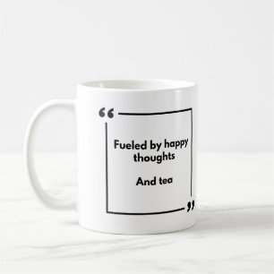 Positivitäts-Tasse - angetrieben von glücklichen G Kaffeetasse