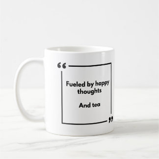 Positivitäts-Tasse - angetrieben von glücklichen G Kaffeetasse