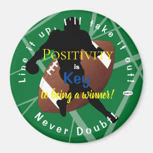 Positivity Football Magnet Green HAMbyWG