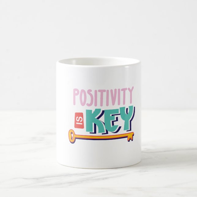 positivity is the key design  kaffeetasse (Mittel)