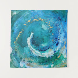 Positivity Portal - Art Tapestry -Square Design Wandteppich