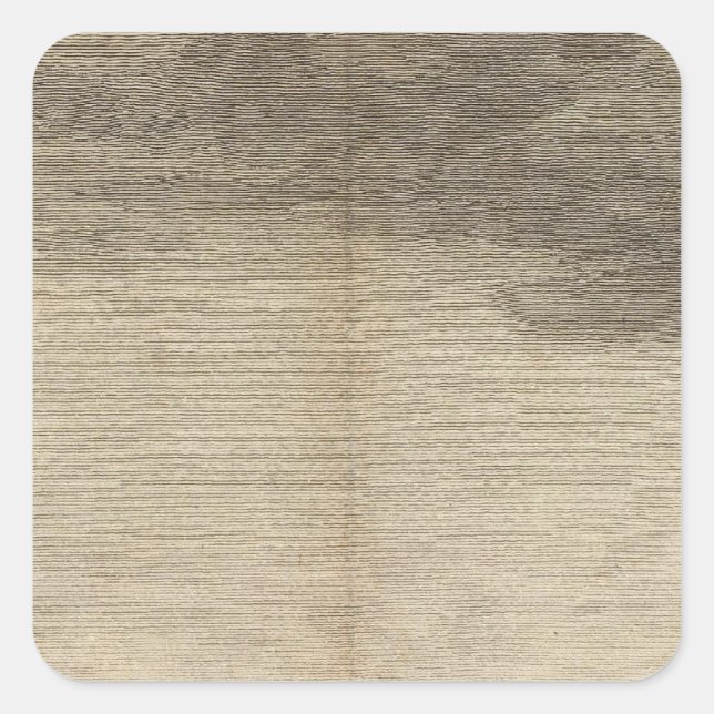 Possession Bay, Südgeorgien Quadratischer Aufkleber (Vorderseite)