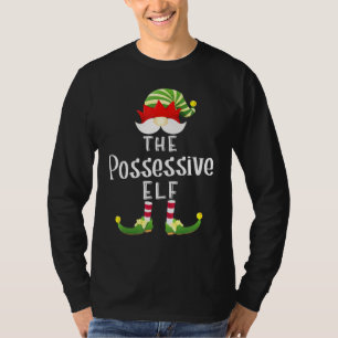Possessive Elf Gruppe Weihnachts Pajama Party T-Shirt