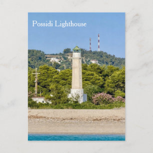 Possidi Leuchtturm, Griechenland, Postkarte