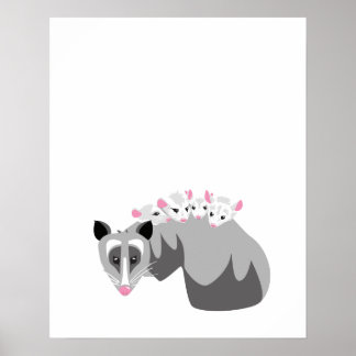 Possum Baby Print Poster