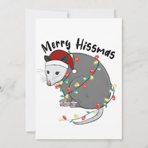 Possum essen Trash Weihnachtsleuchten Merry Hissma Ankündigung