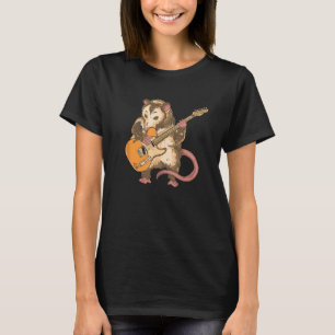 Possum Gitarre Lover Gift Opossum Gitarrist T-Shirt