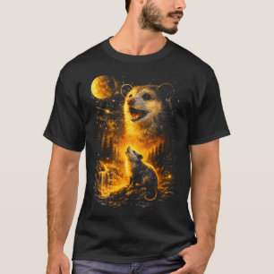 Possum heult zum Mond Vintage Meme 90er lustig T-Shirt