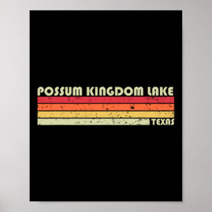 Possum Kingdom Lake Texas Lustiges Angeln Camping  Poster