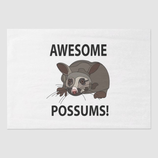 Possum Phantastisch Funny Possum Seidenpapier (Vorderseite)