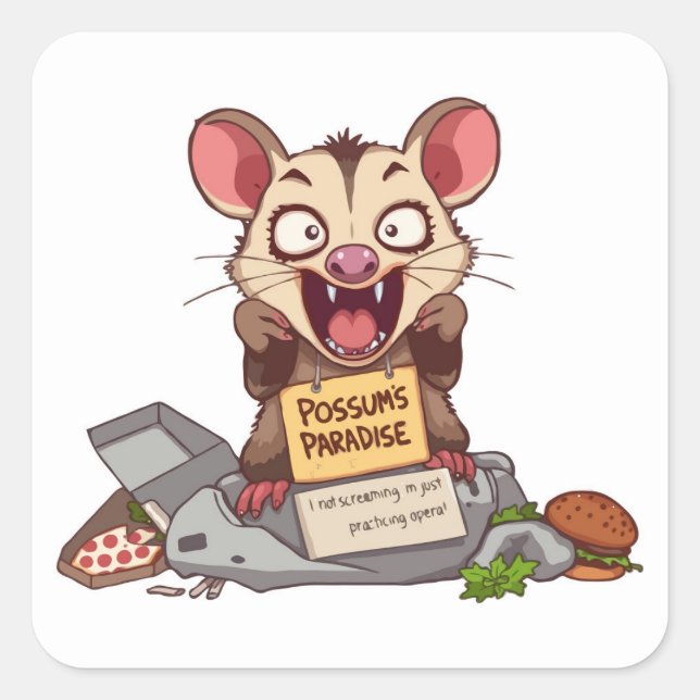 Possum Screening Meme Aufkleber (Vorderseite)