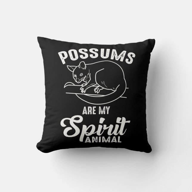 Possum Spirit Animal - Opossum Animal Fan Kissen (Vorderseite)