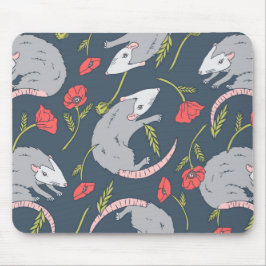 Possum und Mohny Blume Mousepad
