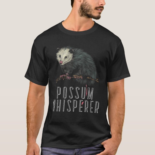 Possum Whisperer Street Cat Opossum Animal Phalang T-Shirt (Vorderseite)