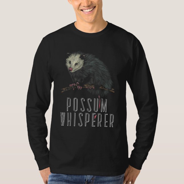 Possum Whisperer Street Cat Opossum T-Shirt (Vorderseite)