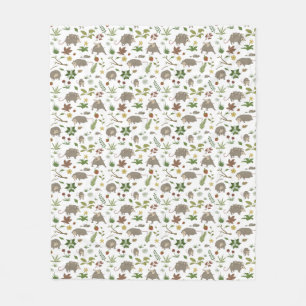 Possummen in einem Berry Field in White Fleecedecke