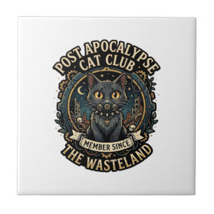 Post Apokalypse Katze Katze Papa Geschenkidee - Po Fliese