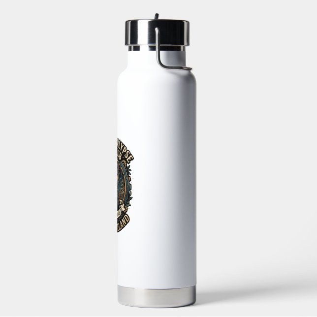 Post Apokalypse Katze Katze Papa Geschenkidee - Po Trinkflasche (Links)