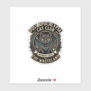 Post Apokalypse Katze Katze Vater Geschenk Idee - Aufkleber
