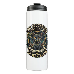 Post Apokalypse Katze Katzen Papa Geschenk Idee -  Thermosbecher