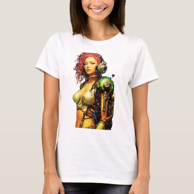 Post-apokalyptisches Cyborg T-Shirt (Vorderseite)