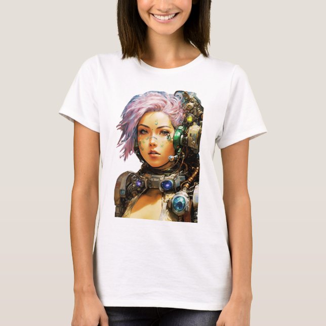 Post-apokalyptisches Cyborg T-Shirt (Vorderseite)