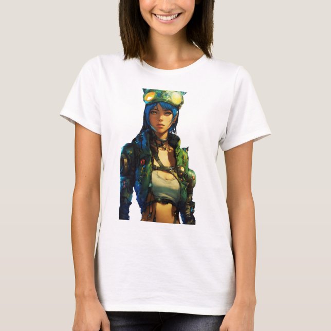 Post-apokalyptisches Cyborg T-Shirt (Vorderseite)