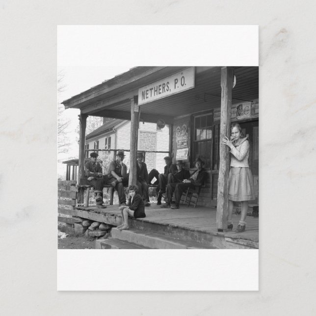 Post bei Nethers, 1935 Postkarte (Vorderseite)
