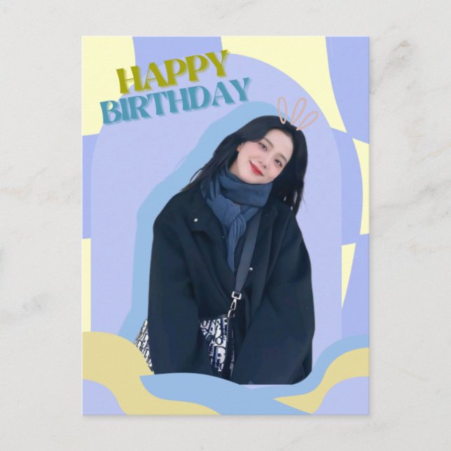 POST Card BIRTHDAY KPOP/FOTO Postkarte (Vorderseite)