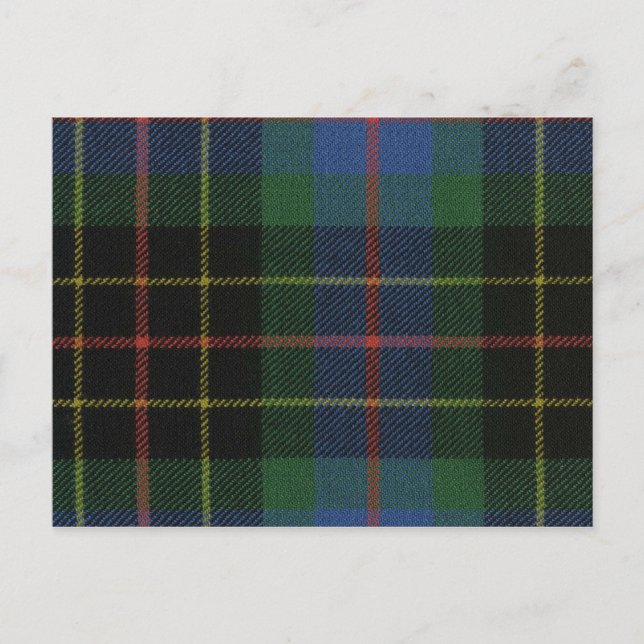 Post Card Brodie Jagd Ancient Tartan Print Postkarte (Vorderseite)