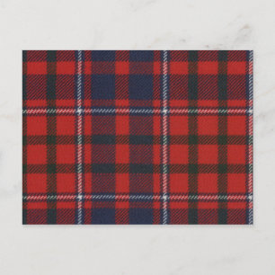 Post Card Cameron Lochiel Tartan Print Postkarte
