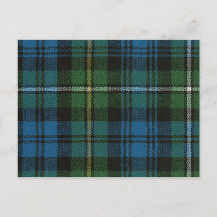 Post Card Campbell Argyll Altes Tartan Print Postkarte