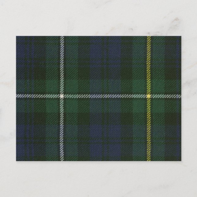 Post Card Campbell Argyll Moderne Tartan Print Postkarte (Vorderseite)